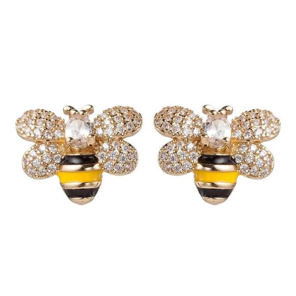 Bees stud earrings #260 - Picture 1 of 4